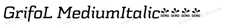 GrifoL MediumItalic字体转换
